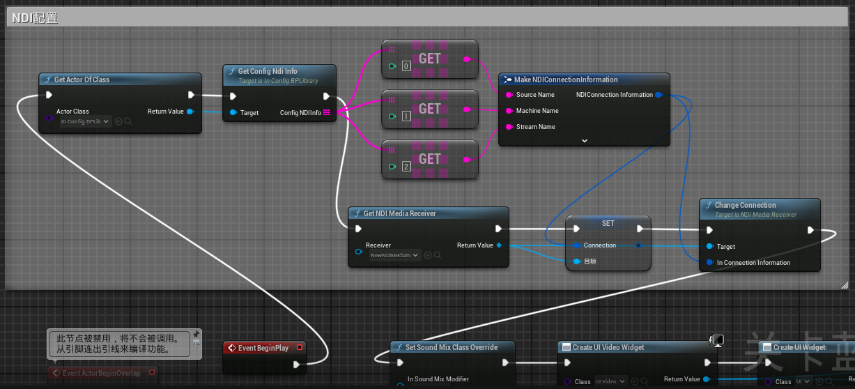 UE中使用NDI插件动态设置SourceName